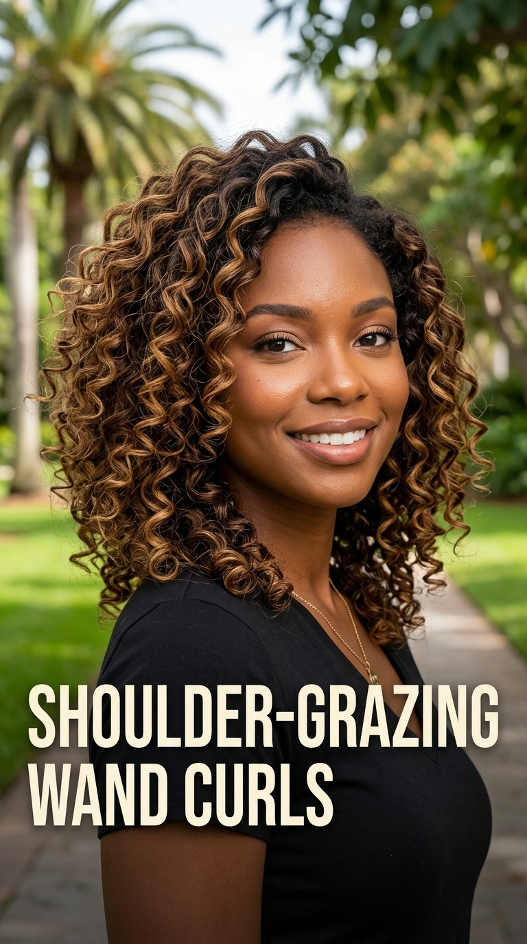 Shoulder-Grazing Wand Curls