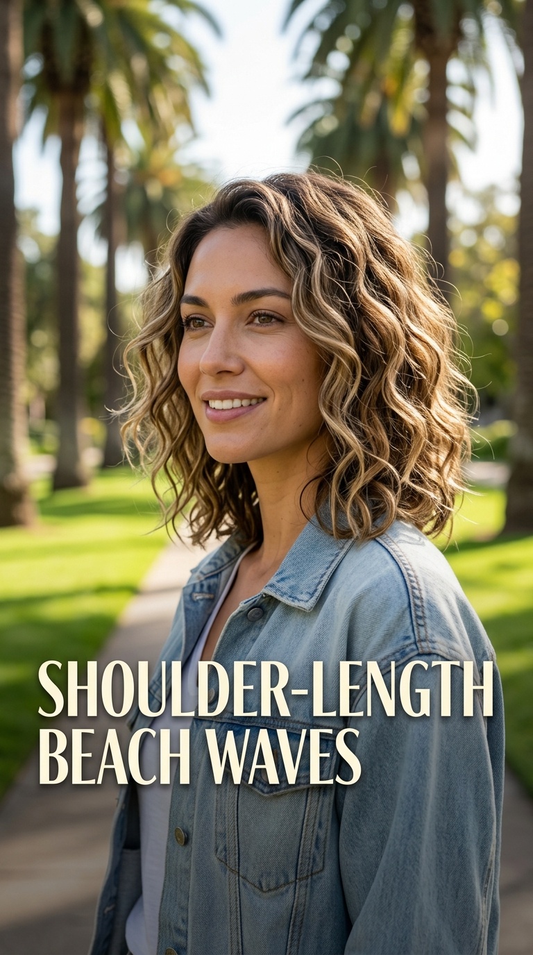 Shoulder-Length Beach Waves