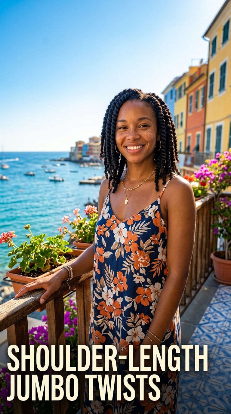 Shoulder-Length Jumbo Twists