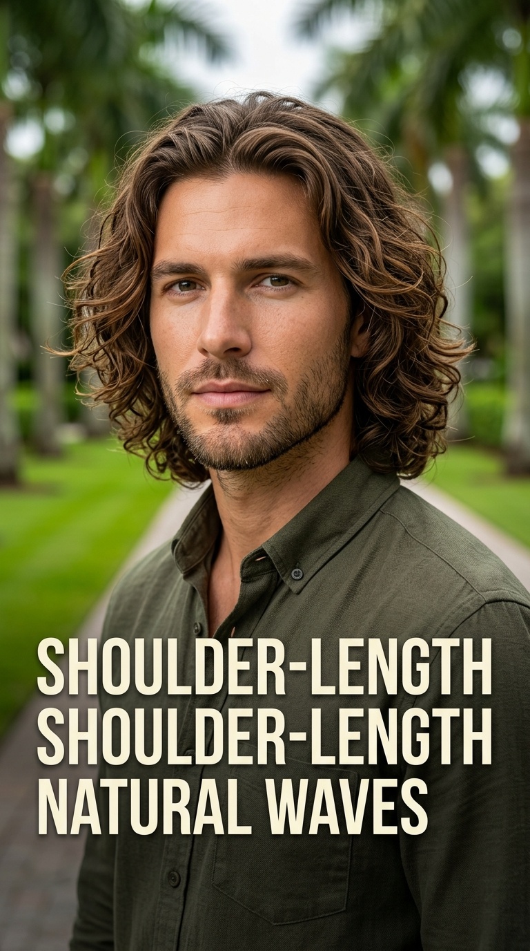 Shoulder-Length Natural Waves