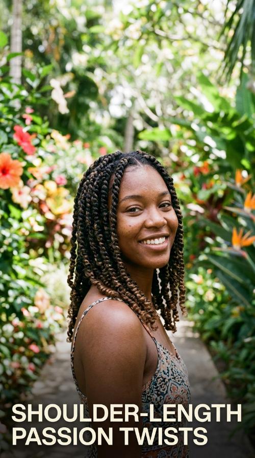 Shoulder-Length Passion Twists