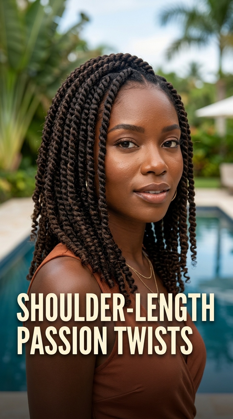 Shoulder-Length Passion Twists