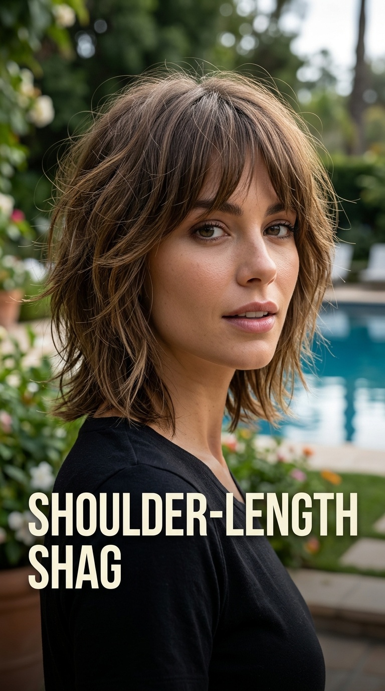 Shoulder-Length Shag