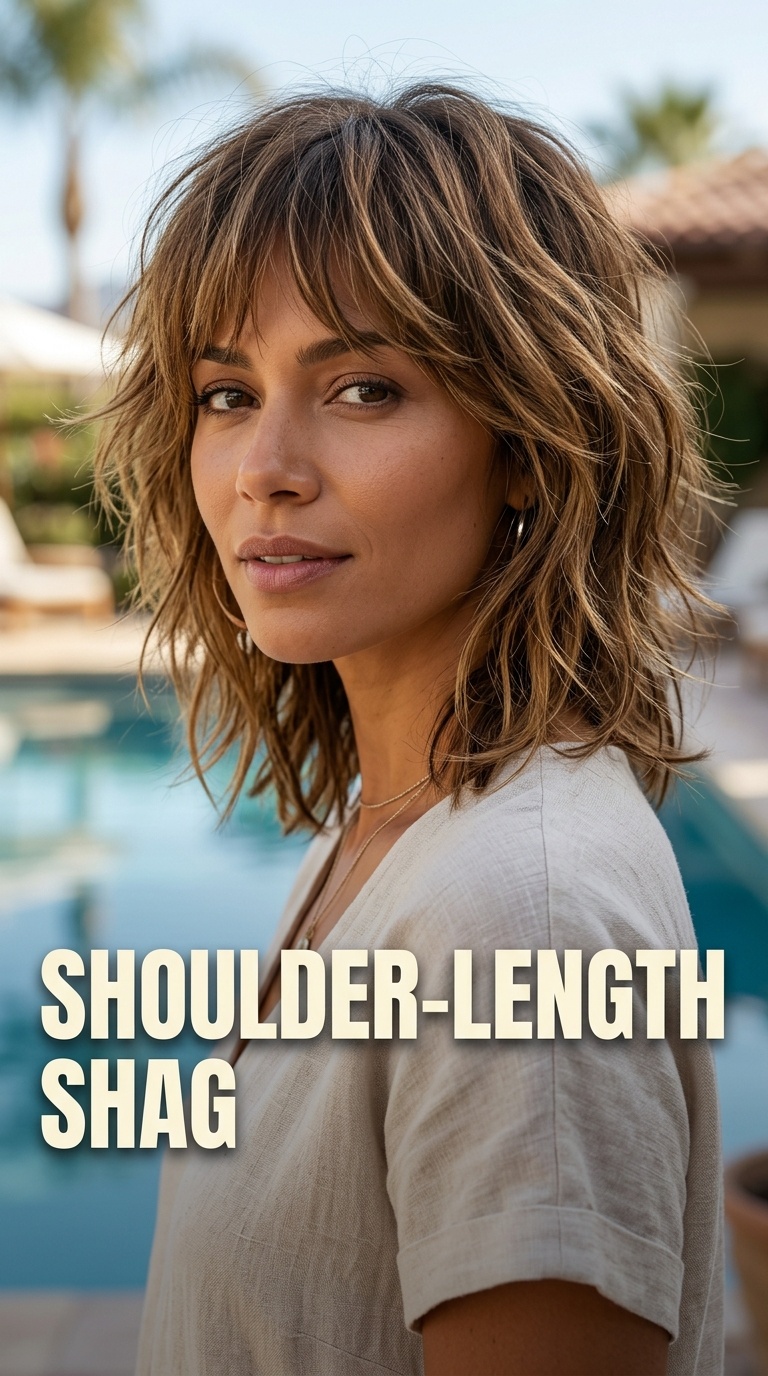 Shoulder-Length Shag