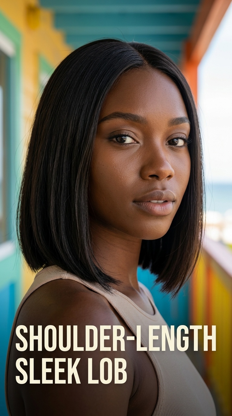 Shoulder-Length Sleek Lob
