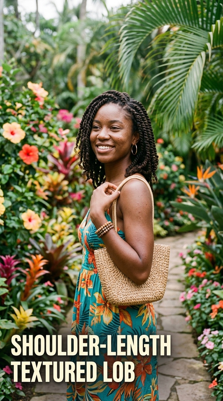 Shoulder-Length Textured Lob