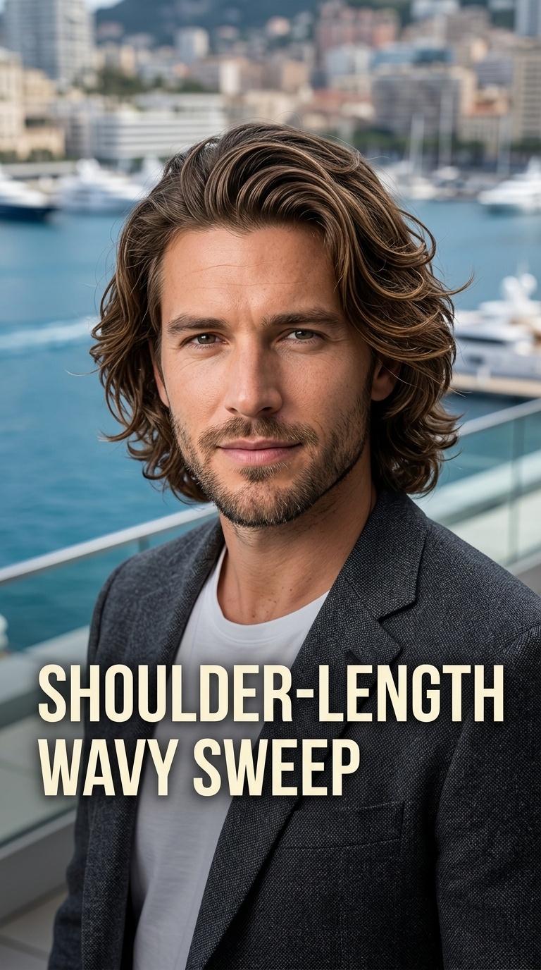 Shoulder-Length Wavy Sweep