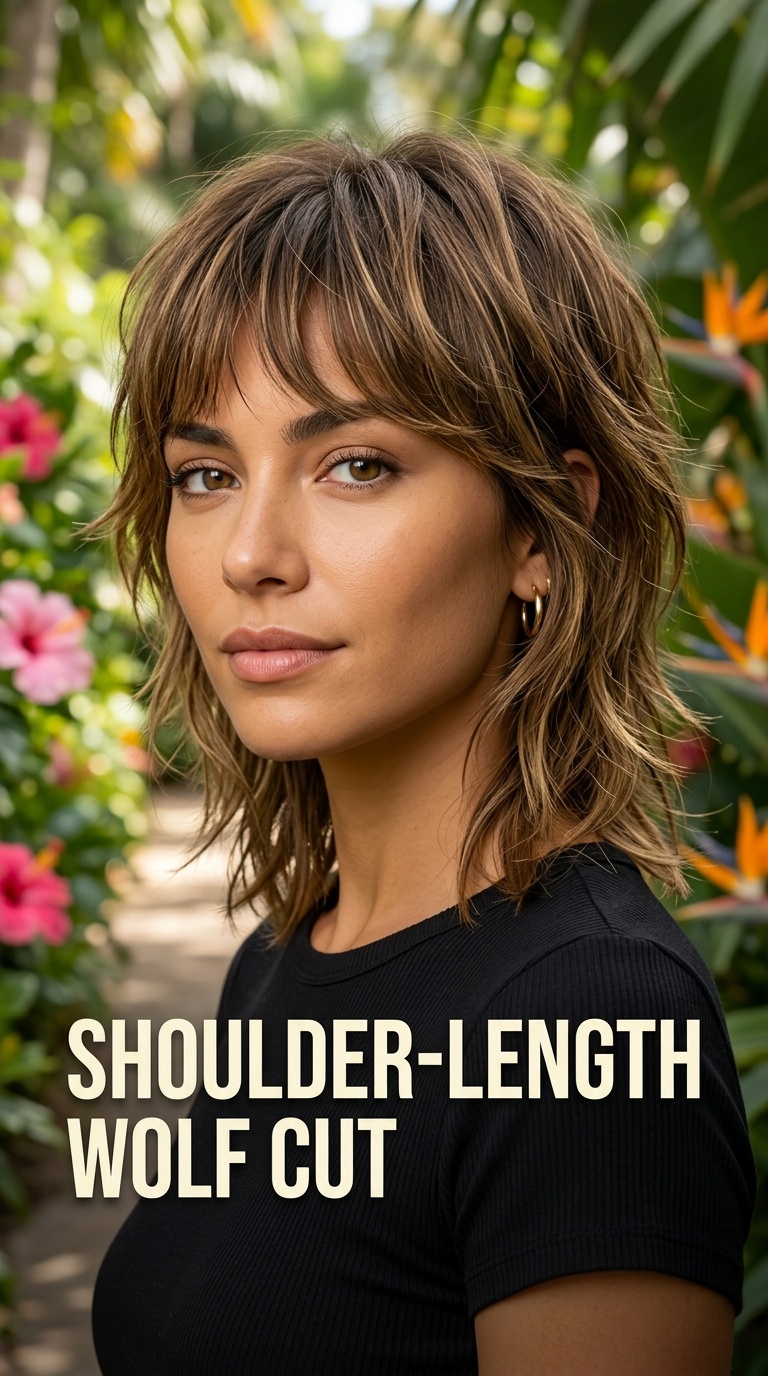 Shoulder-Length Wolf Cut