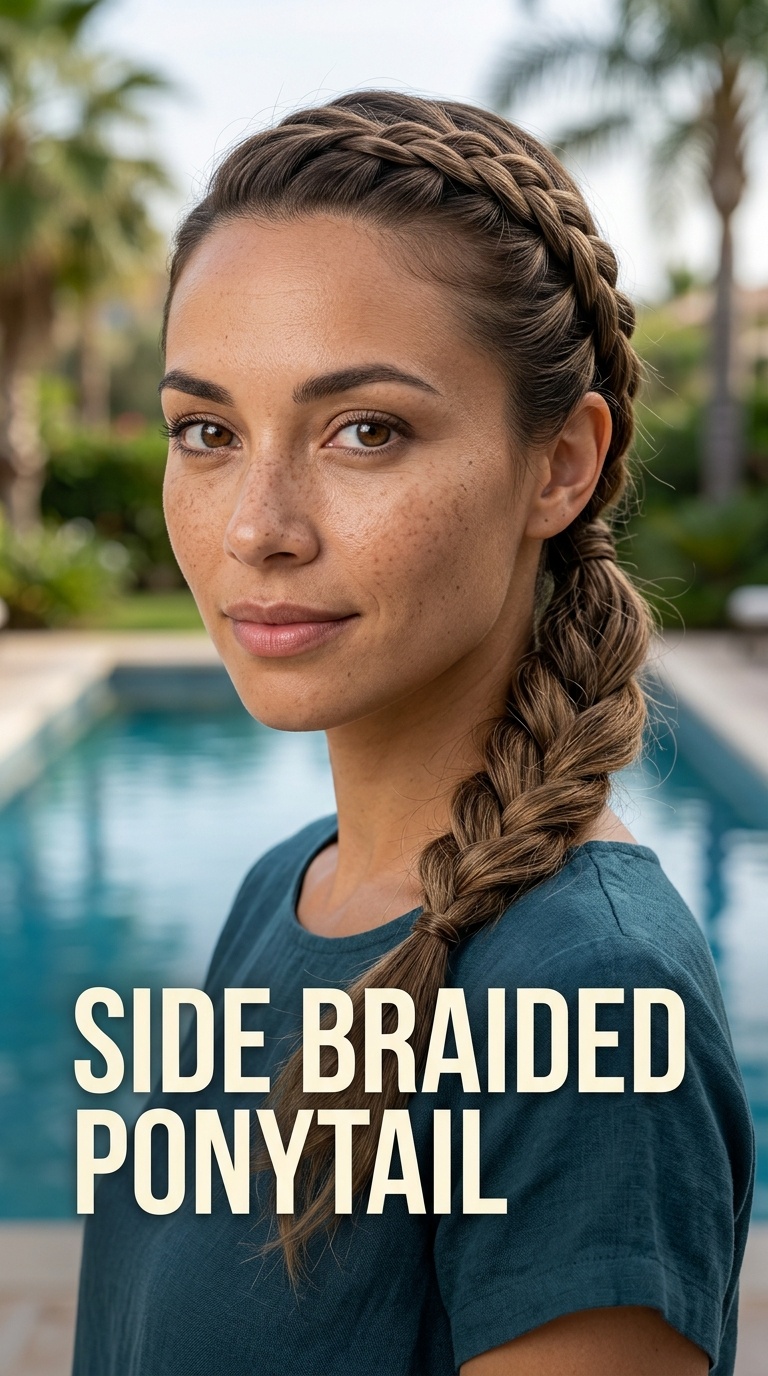 Side Braided Ponytail