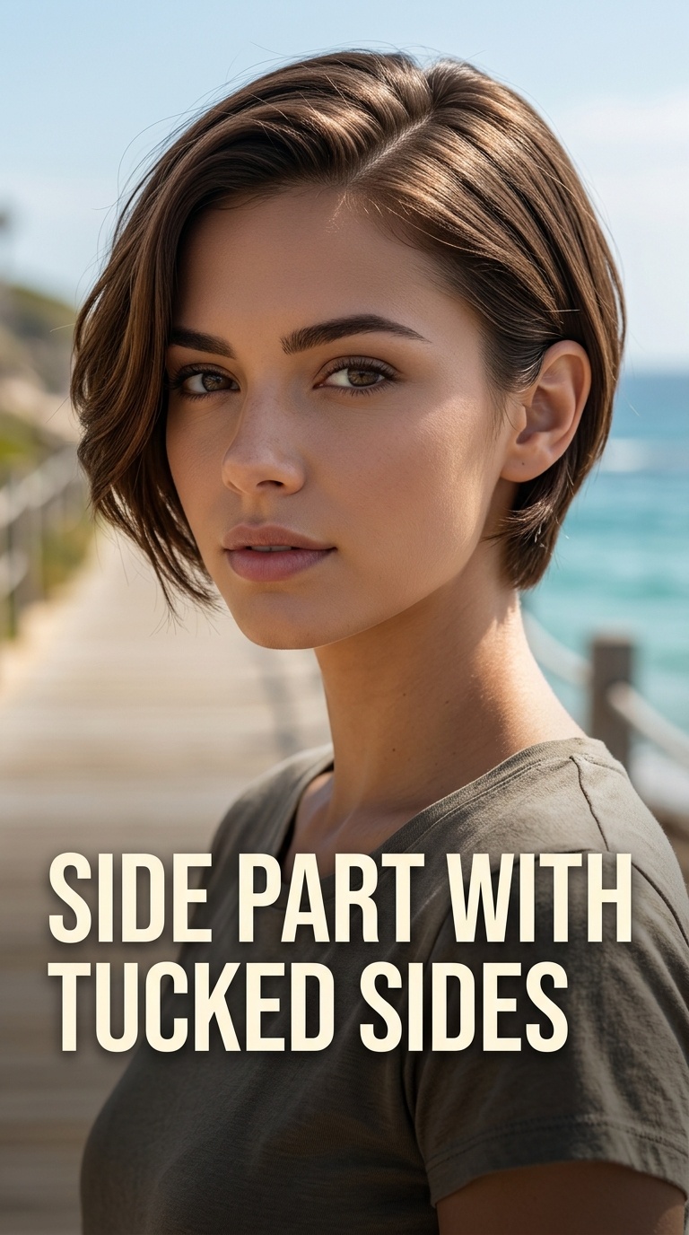 Side Part with Tucked Sides