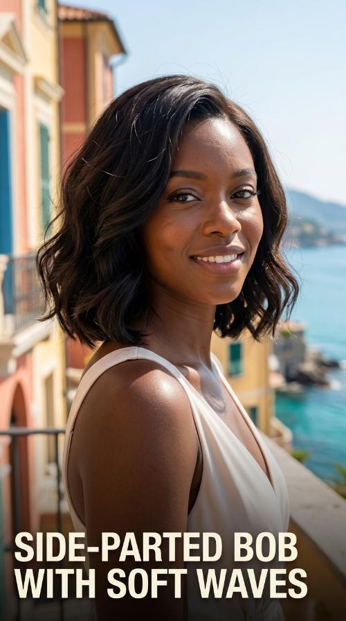 Side-Parted Bob with Soft Waves