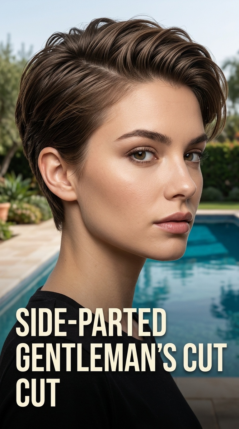 Side-Parted Gentleman’s Cut