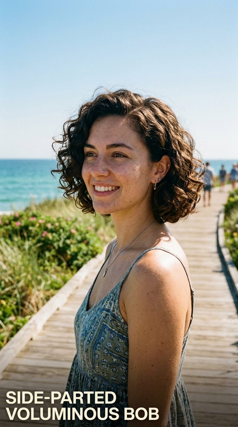 Side-Parted Voluminous Bob