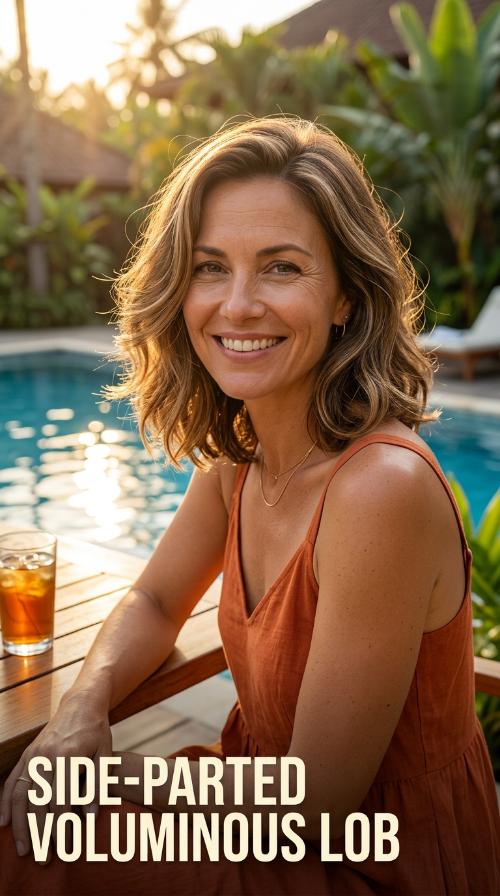 Side-Parted Voluminous Lob