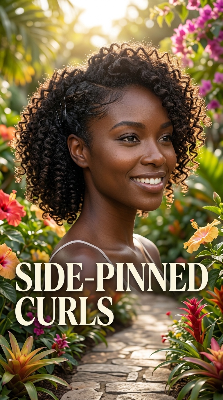 Side-Pinned Curls
