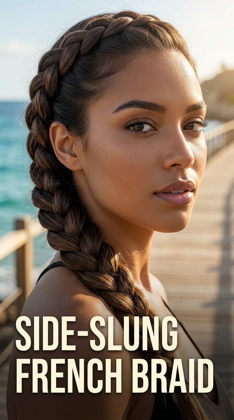 Side-Slung French Braid