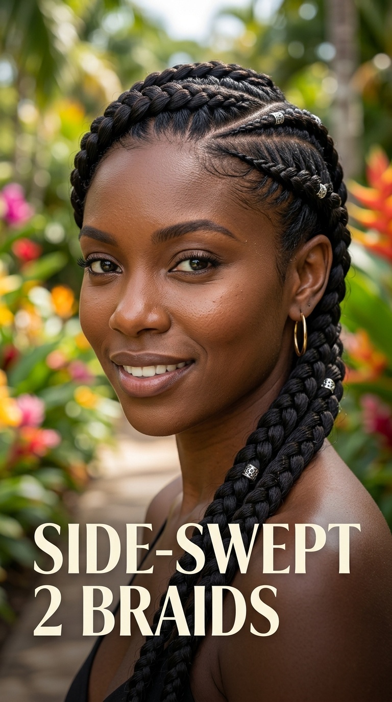 Side-Swept 2 Braids