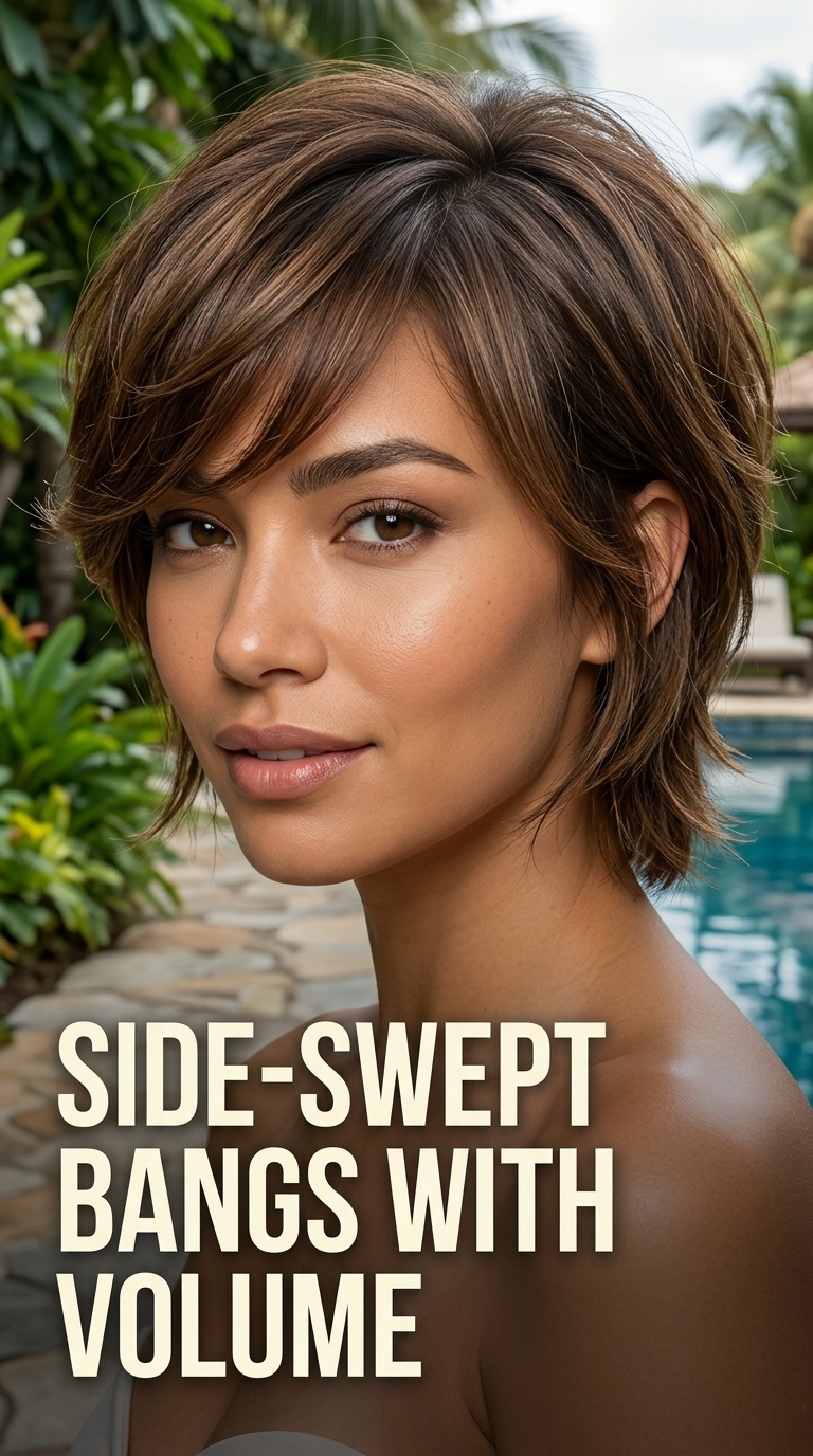 Side-Swept Bangs with Volume