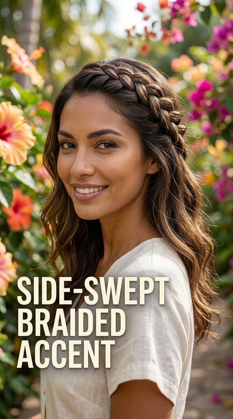 Side-Swept Braided Accent