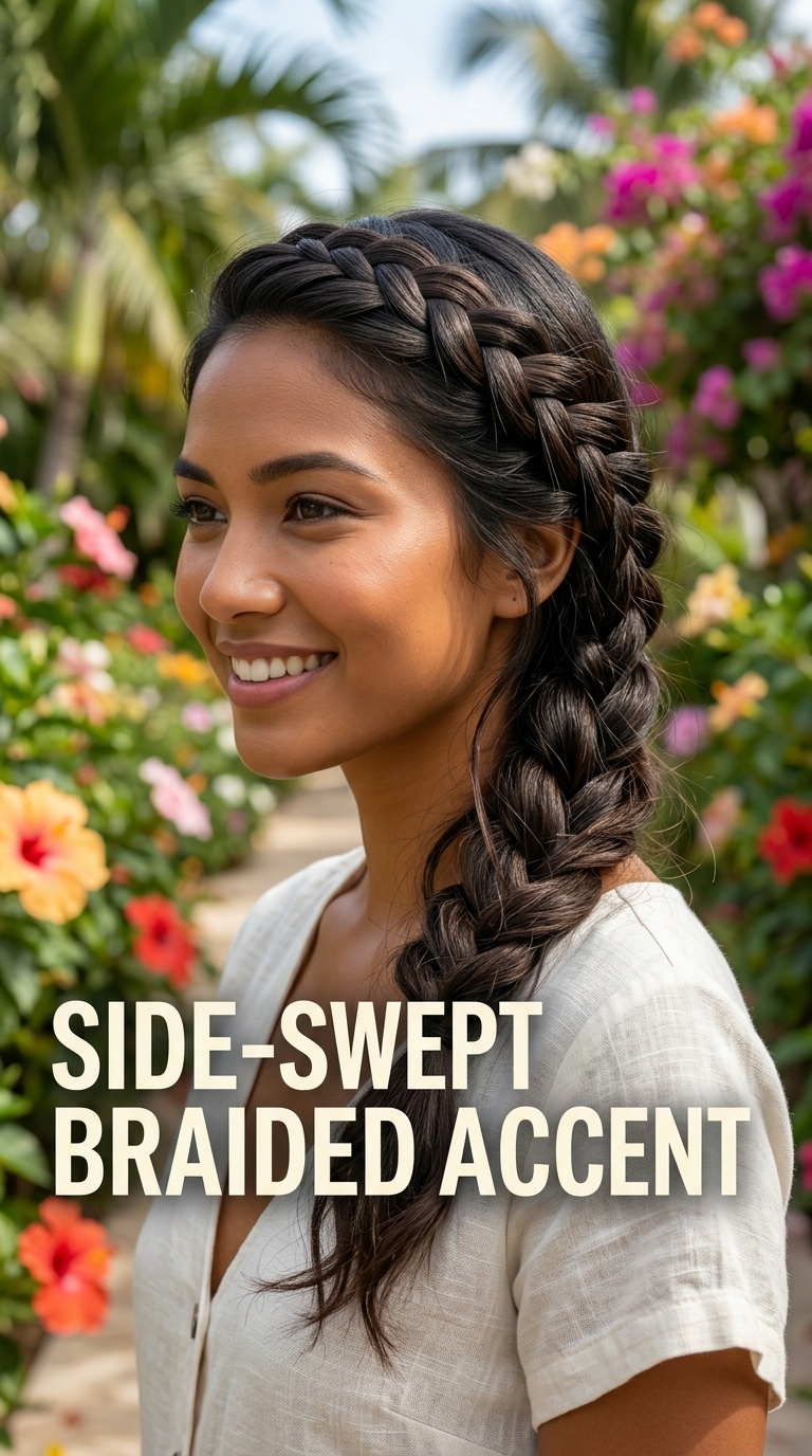 Side-Swept Braided Accent
