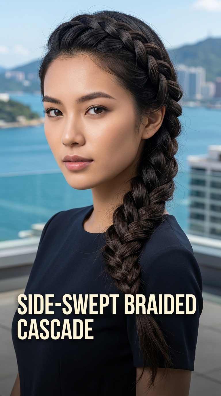 Side-Swept Braided Cascade