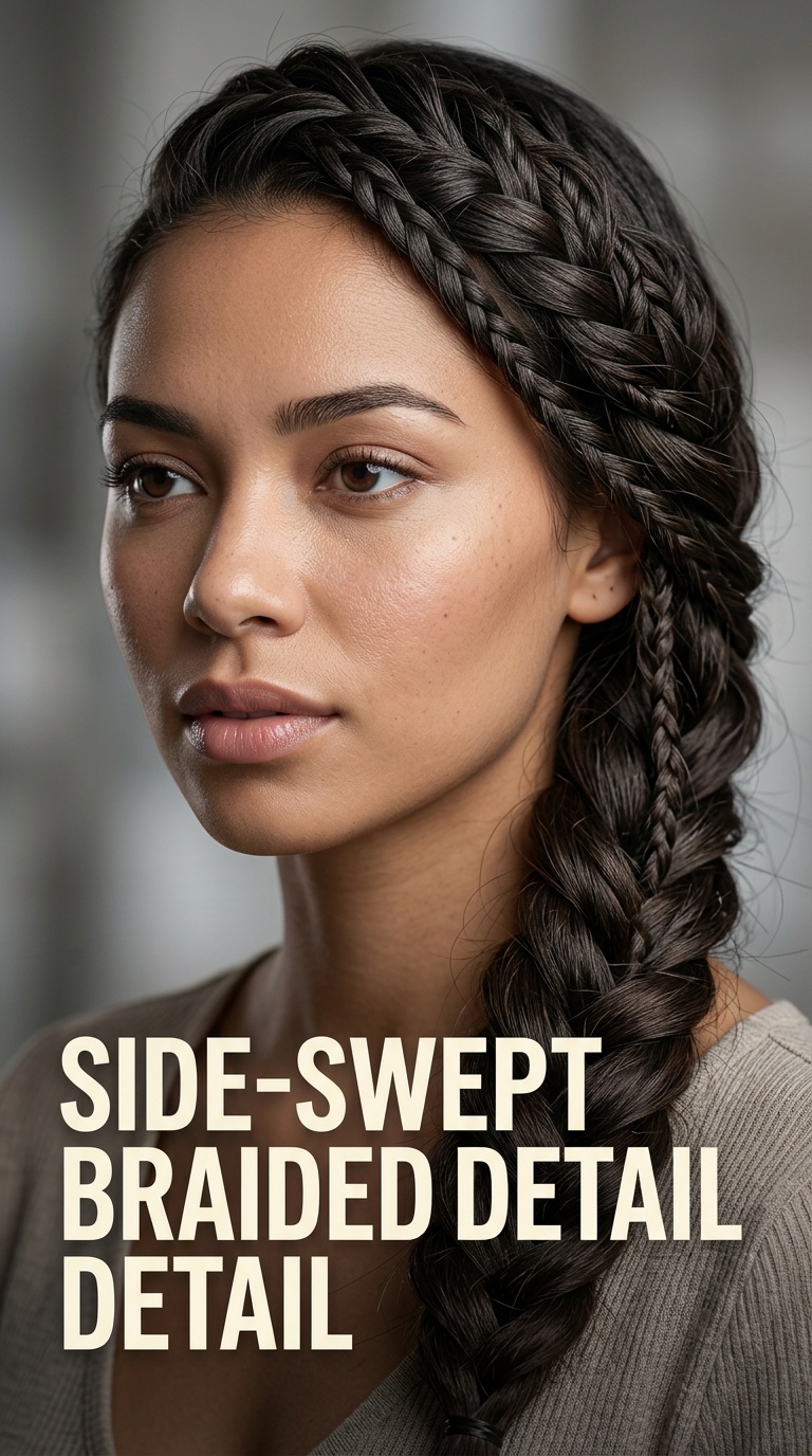 Side-Swept Braided Detail