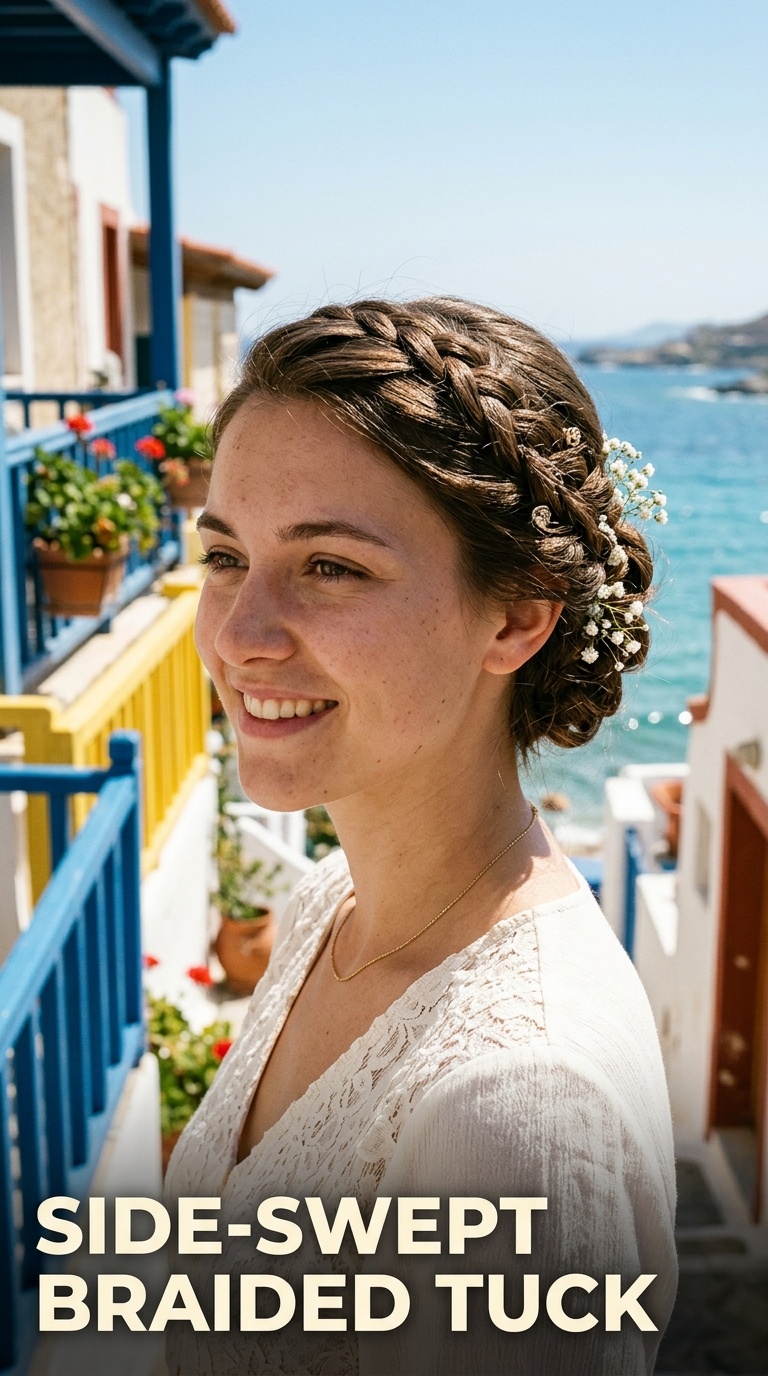 Side-Swept Braided Tuck