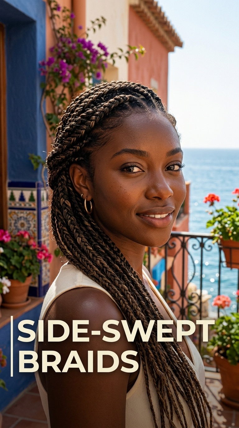 Side-Swept Braids
