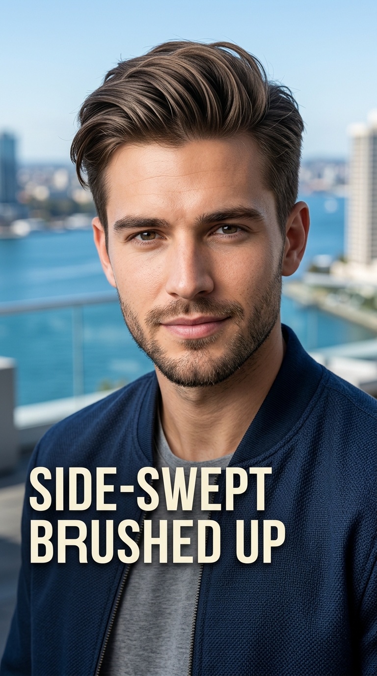 Side-Swept Brushed Up