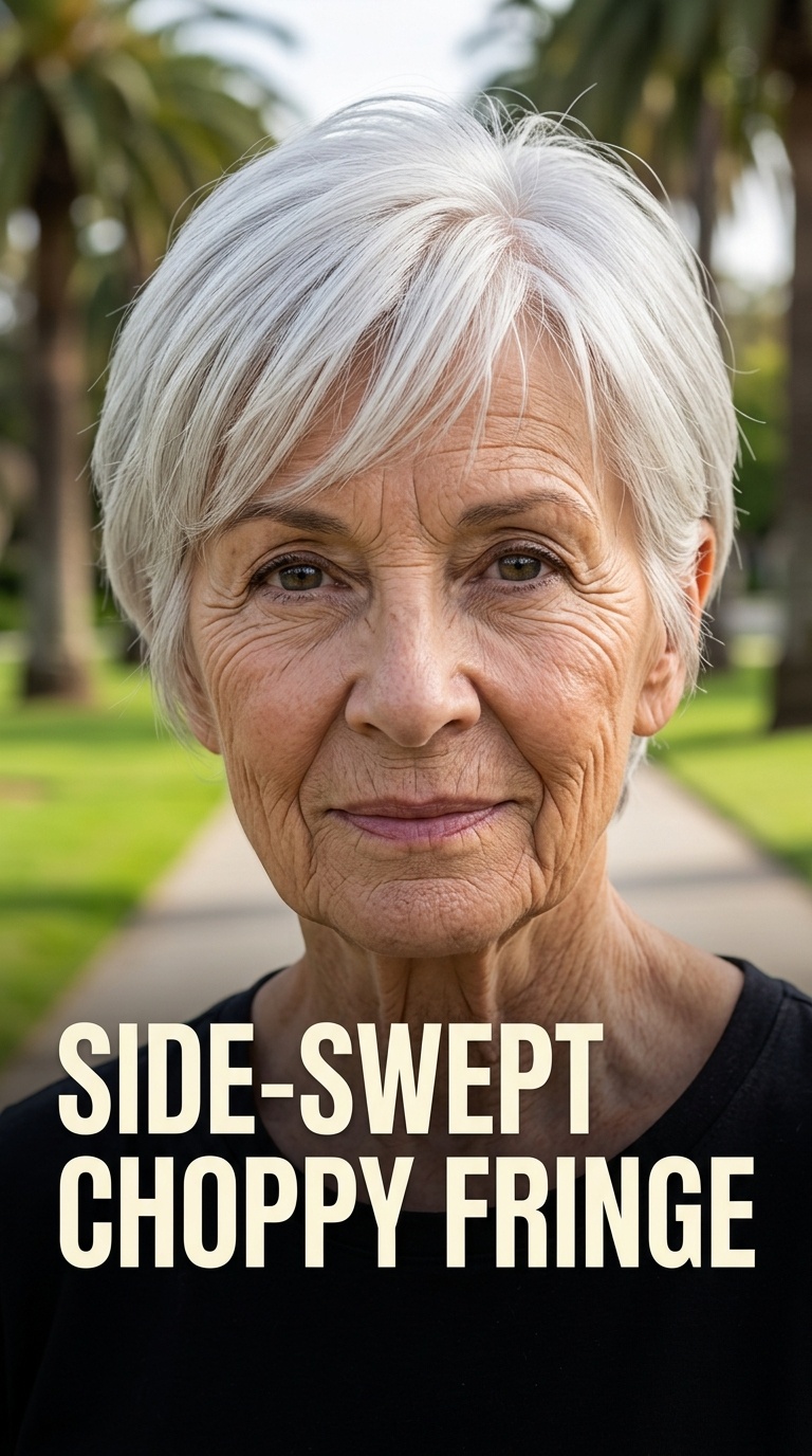 Side-Swept Choppy Fringe