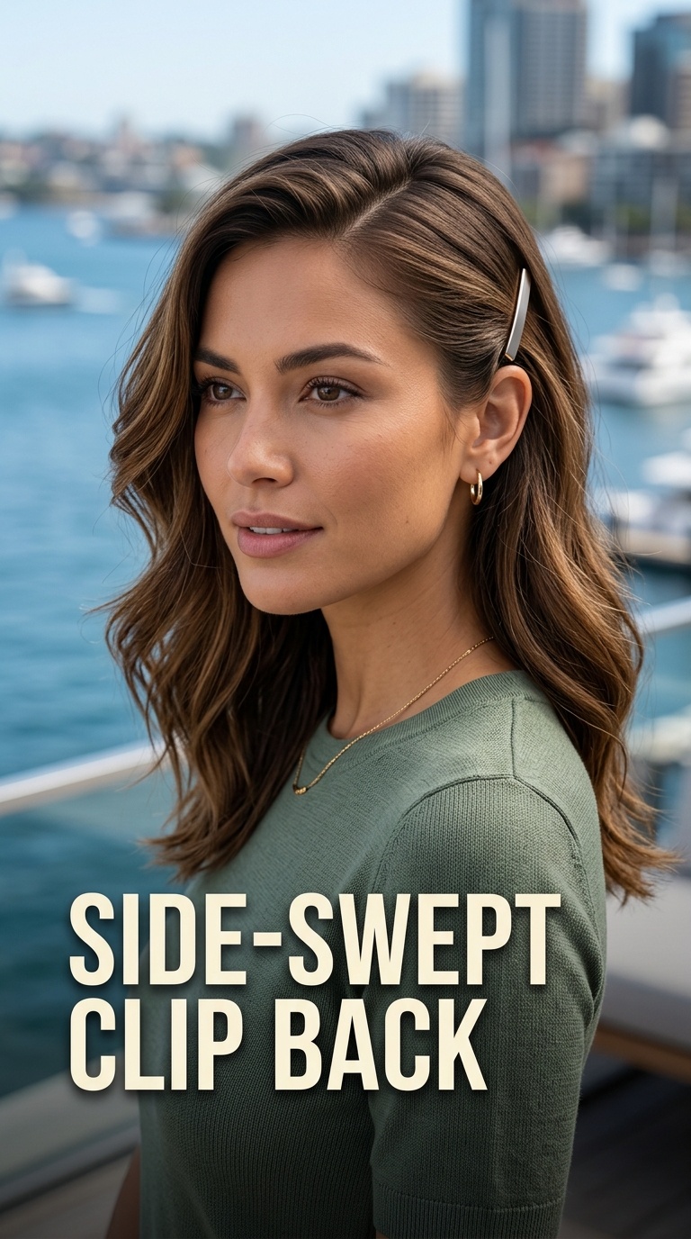 Side-Swept Clip Back