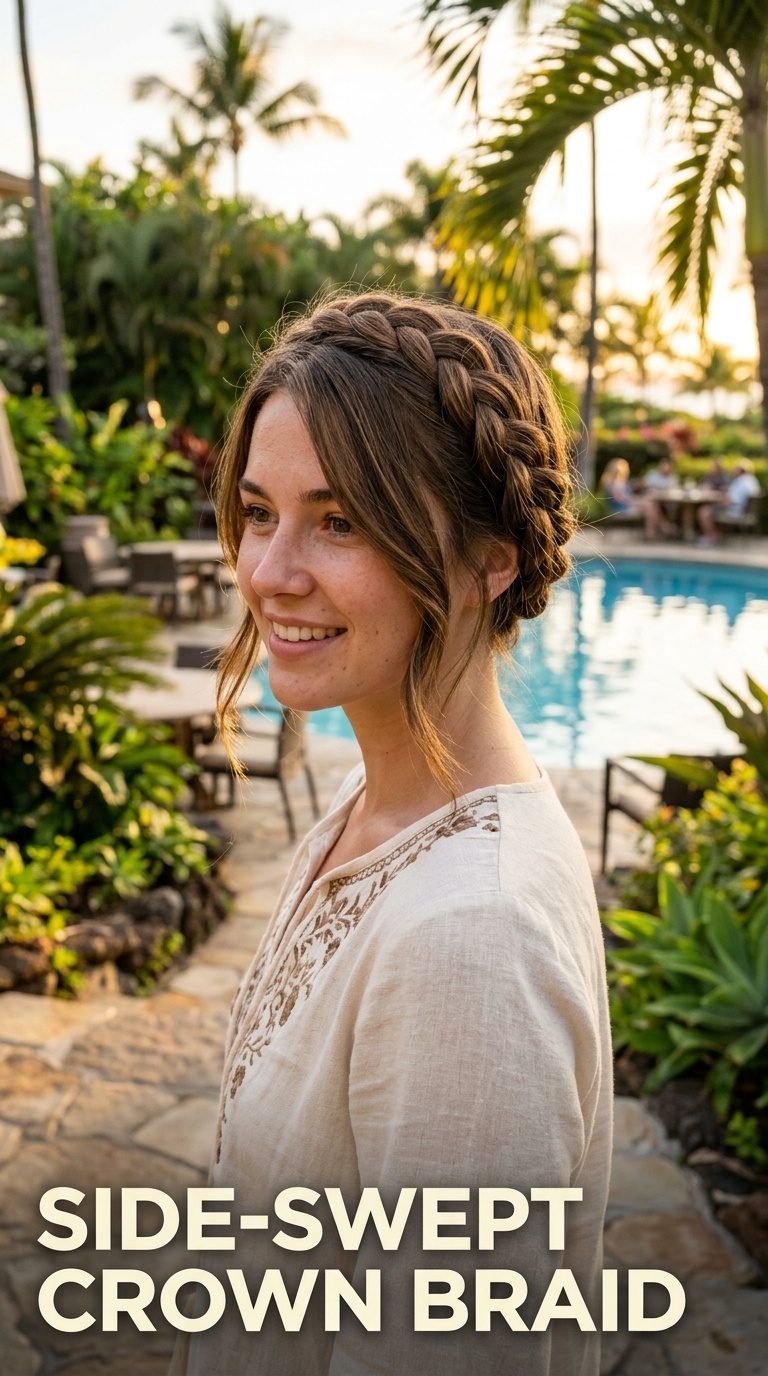 Side-Swept Crown Braid
