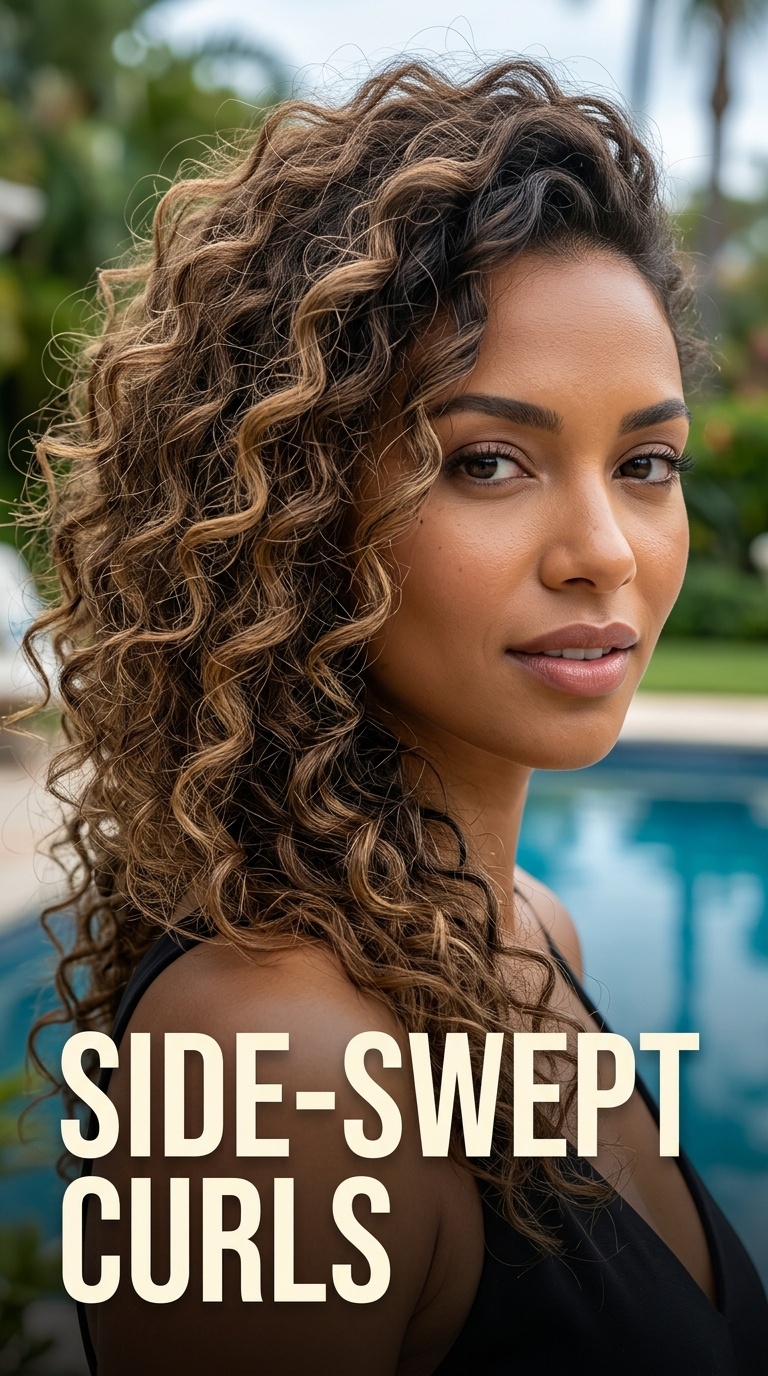 Side-Swept Curls