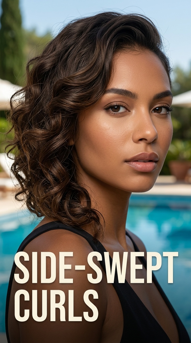Side-Swept Curls