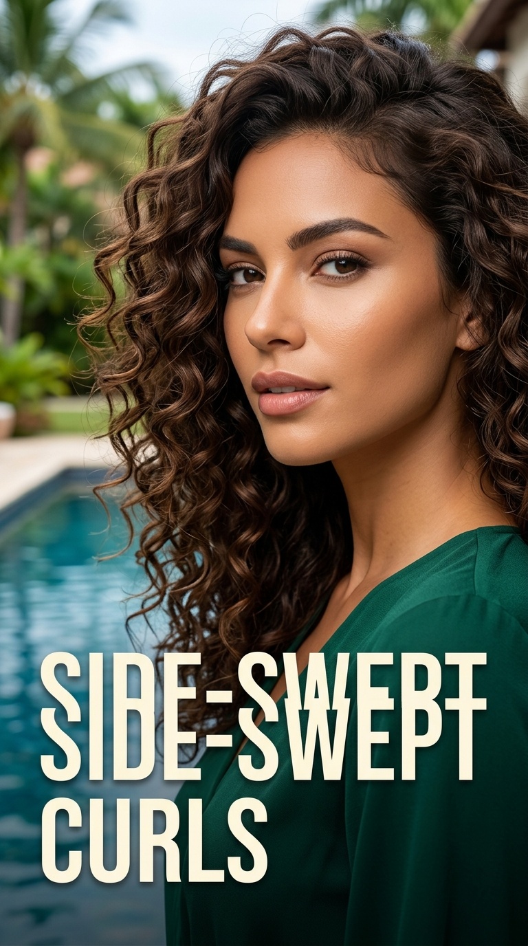 Side-Swept Curls