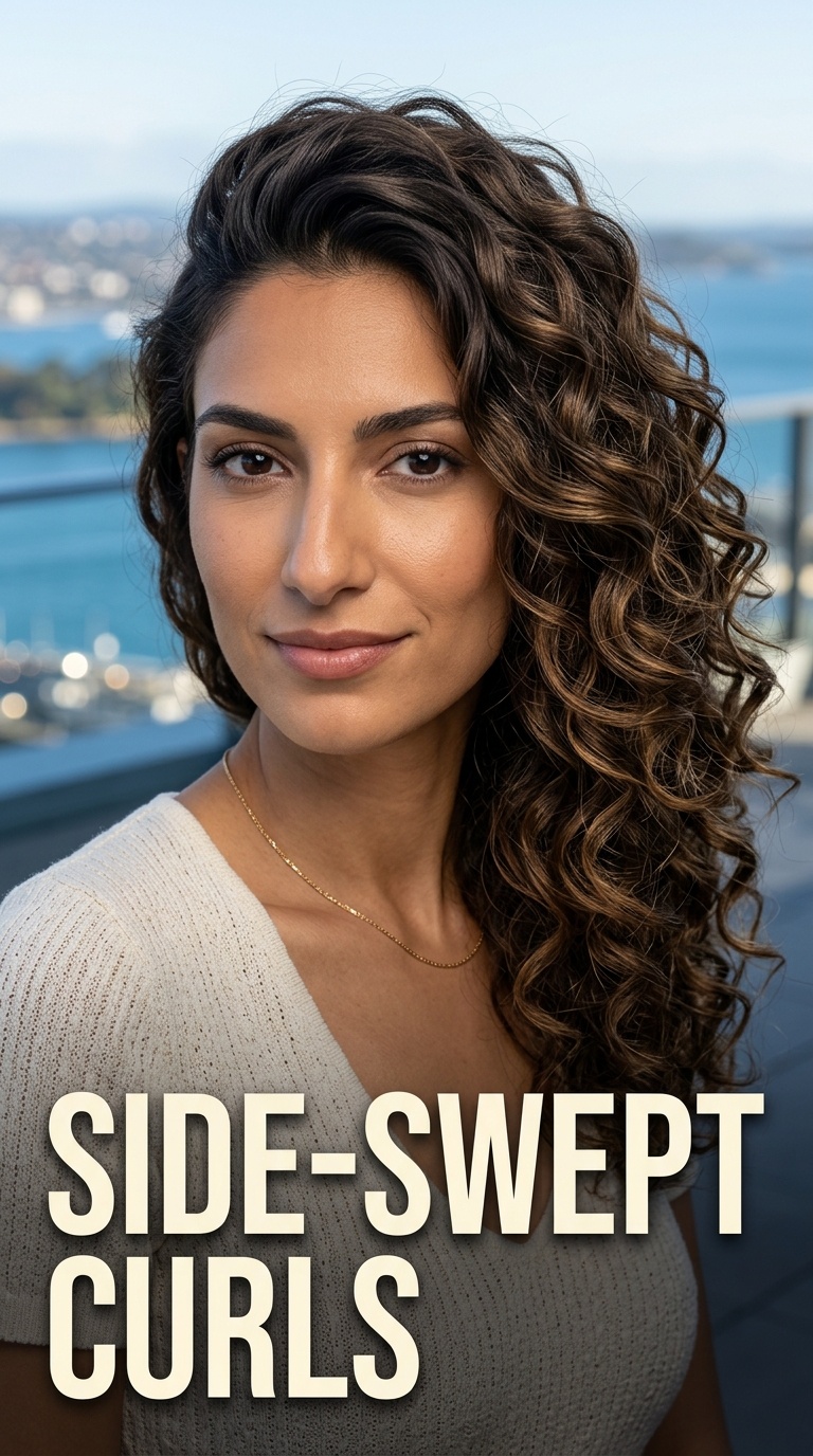 Side-Swept Curls