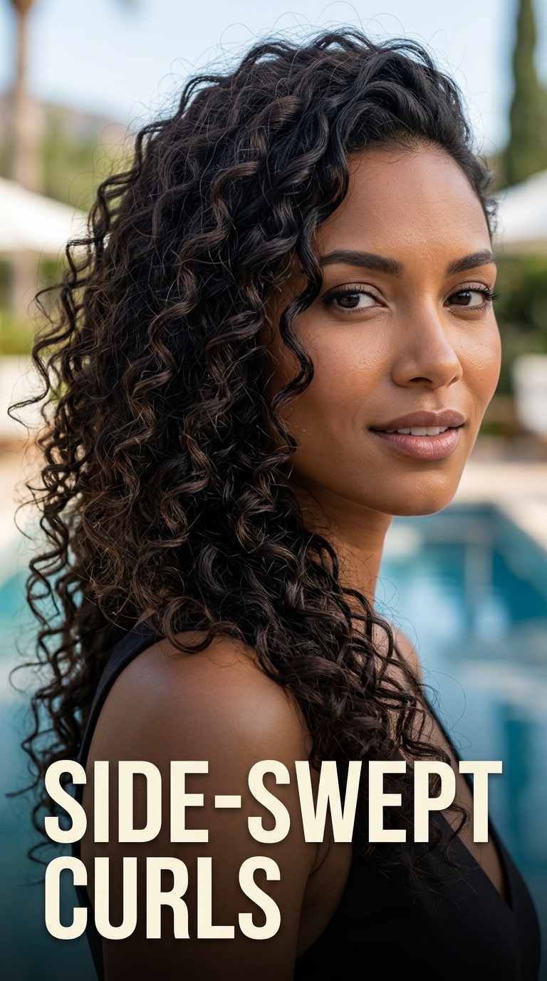 Side-Swept Curls