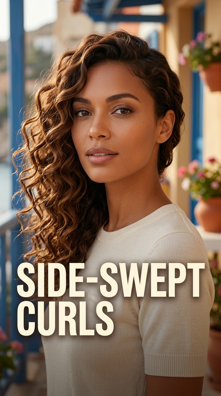 Side-Swept Curls