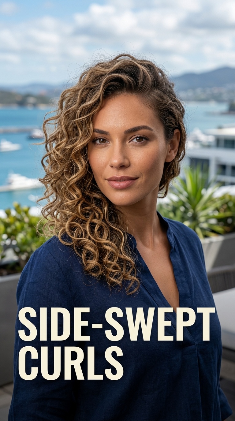 Side-Swept Curls