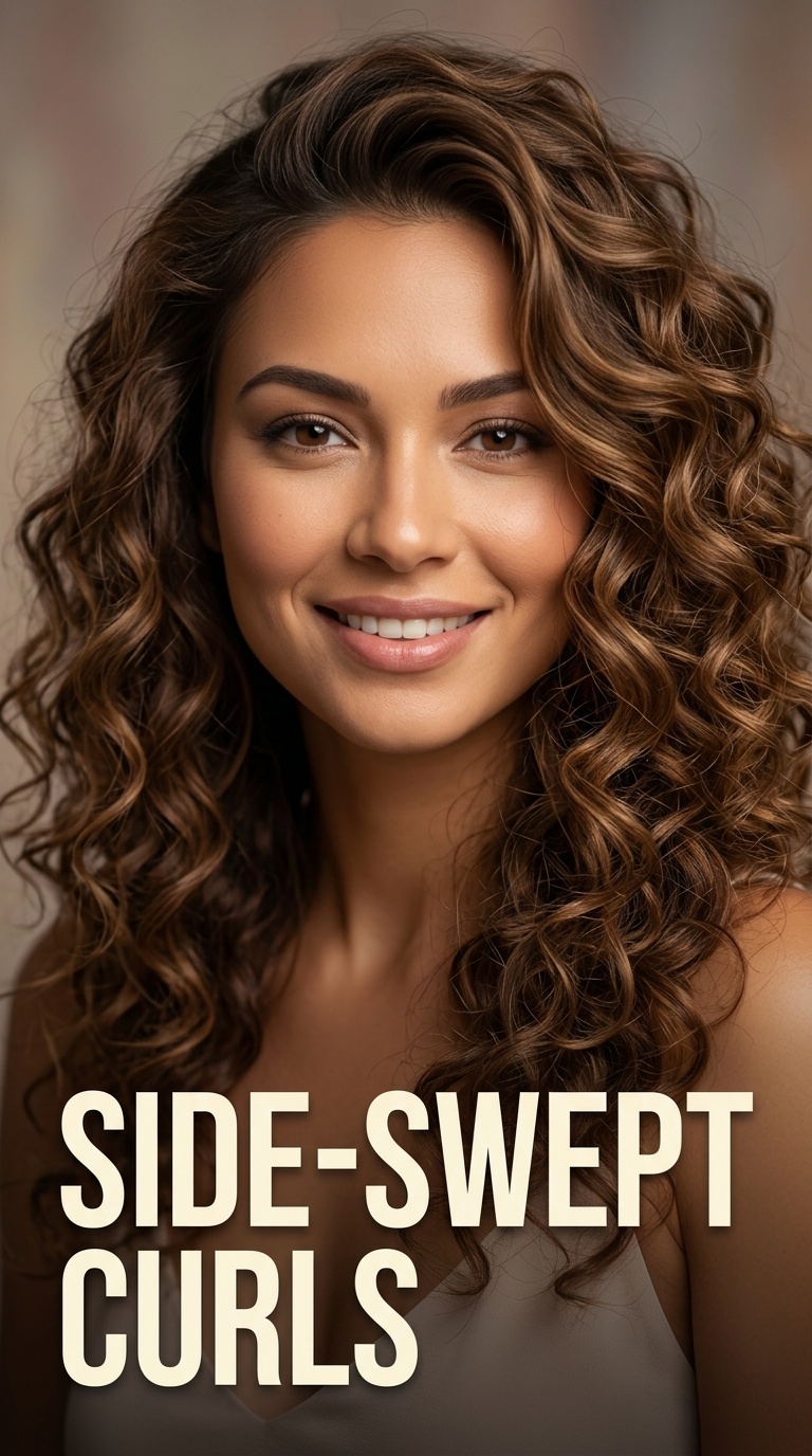 Side-Swept Curls