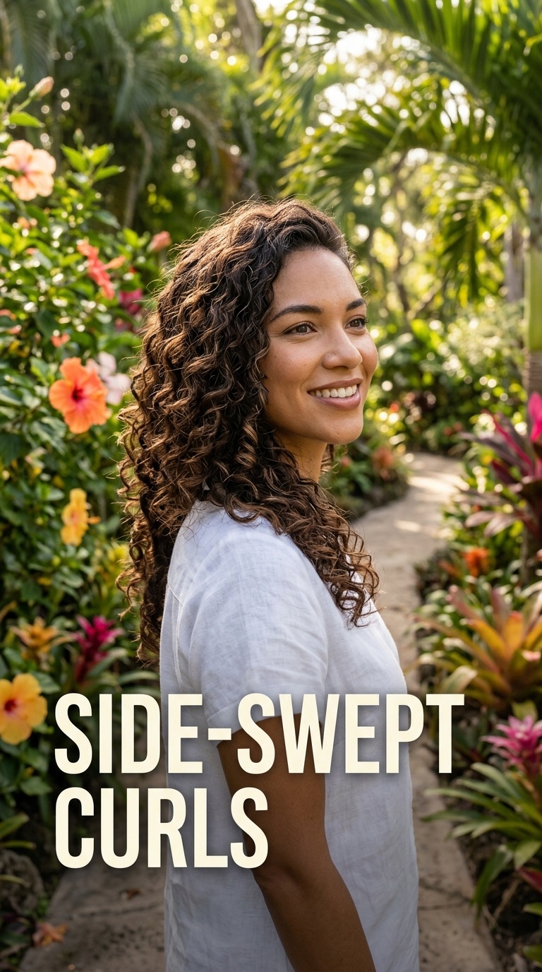 Side-Swept Curls