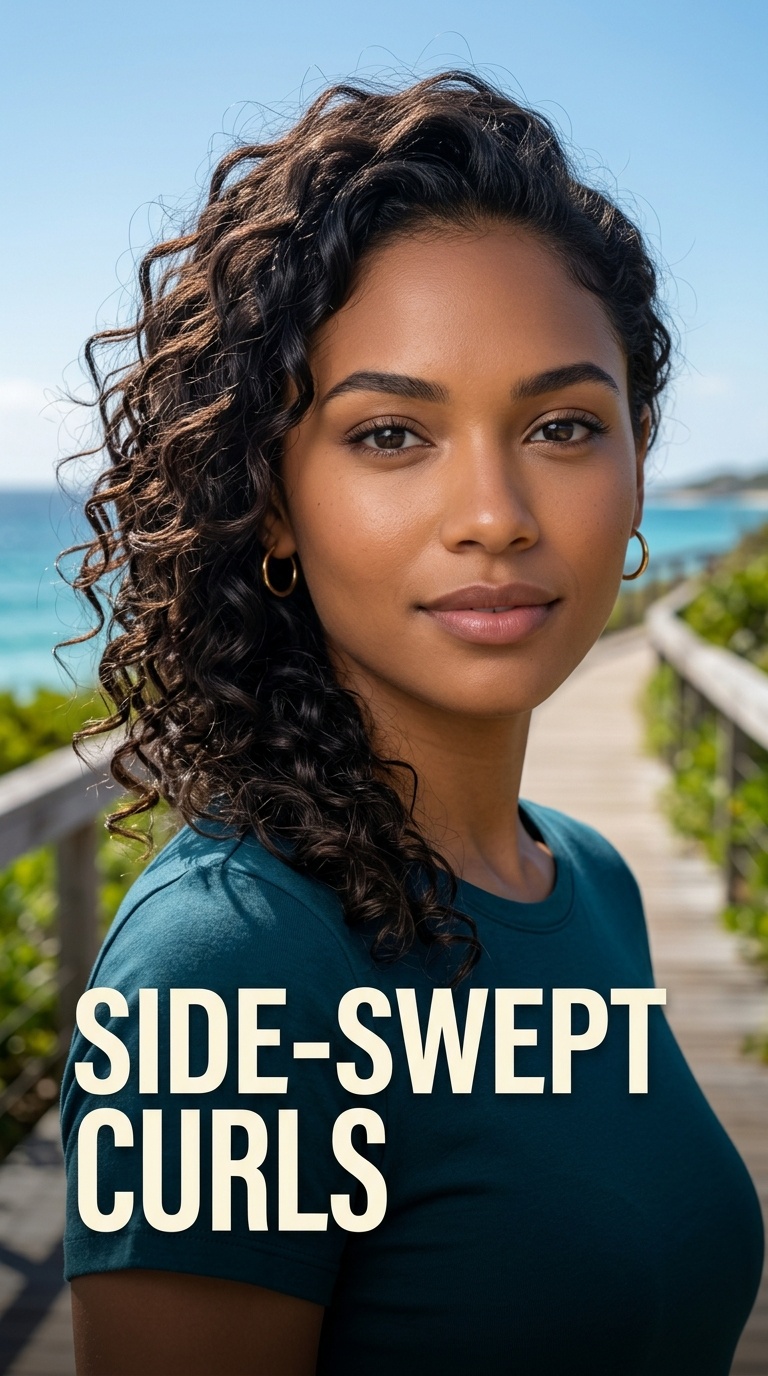 Side-Swept Curls