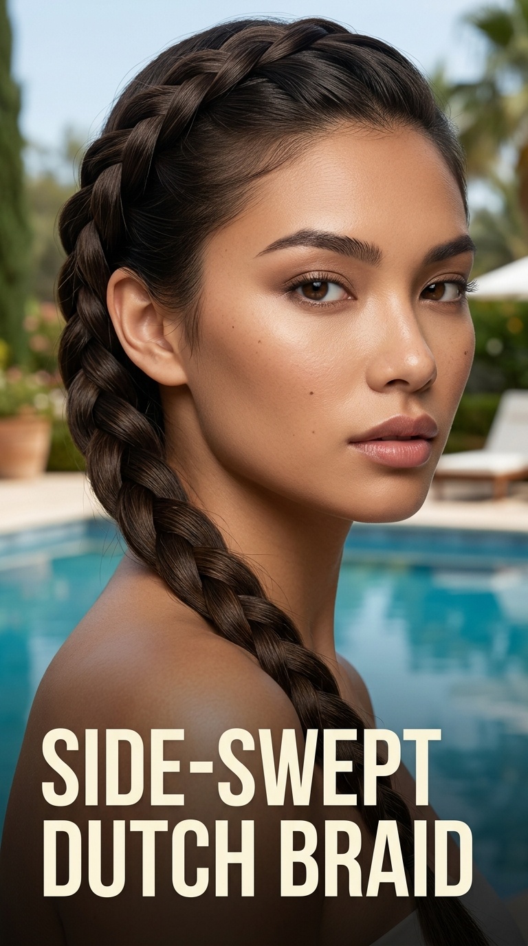Side-Swept Dutch Braid