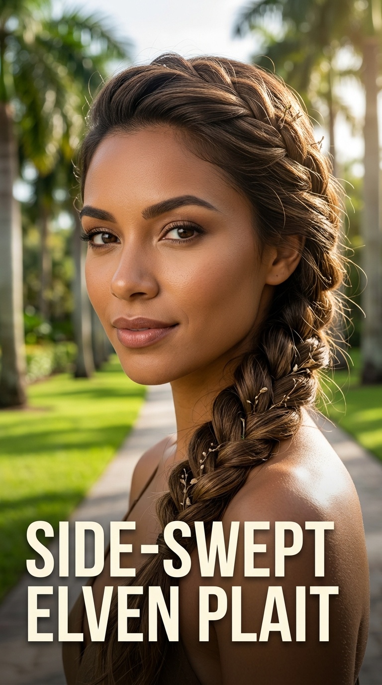 Side-Swept Elven Plait