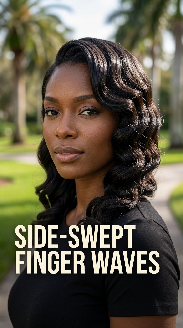 Side-Swept Finger Waves