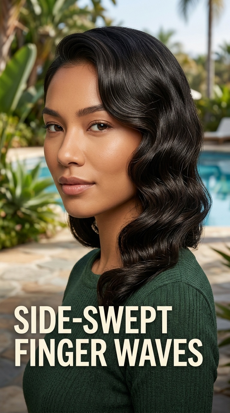 Side-Swept Finger Waves