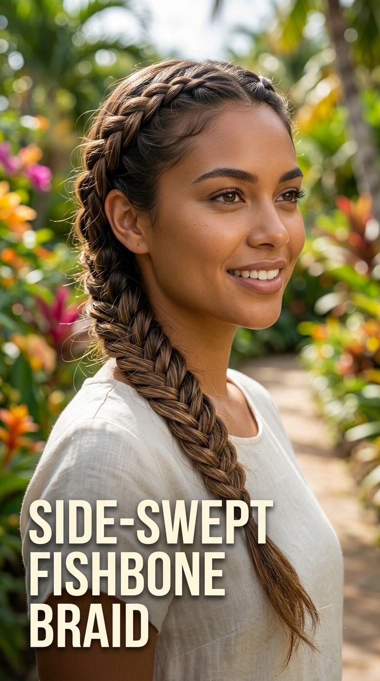 Side-Swept Fishbone Braid
