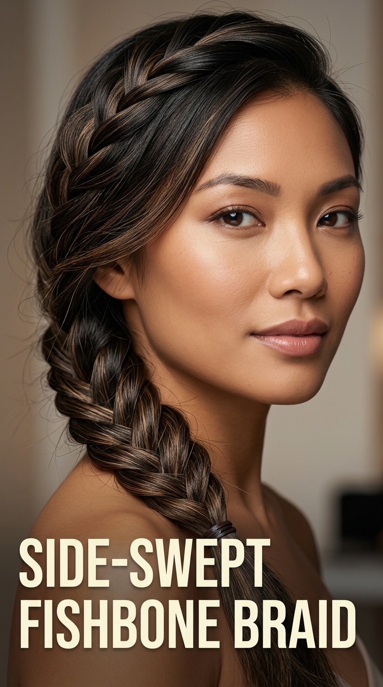Side-Swept Fishbone Braid