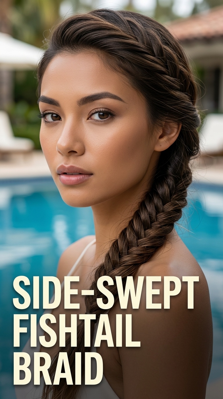 Side-Swept Fishtail Braid