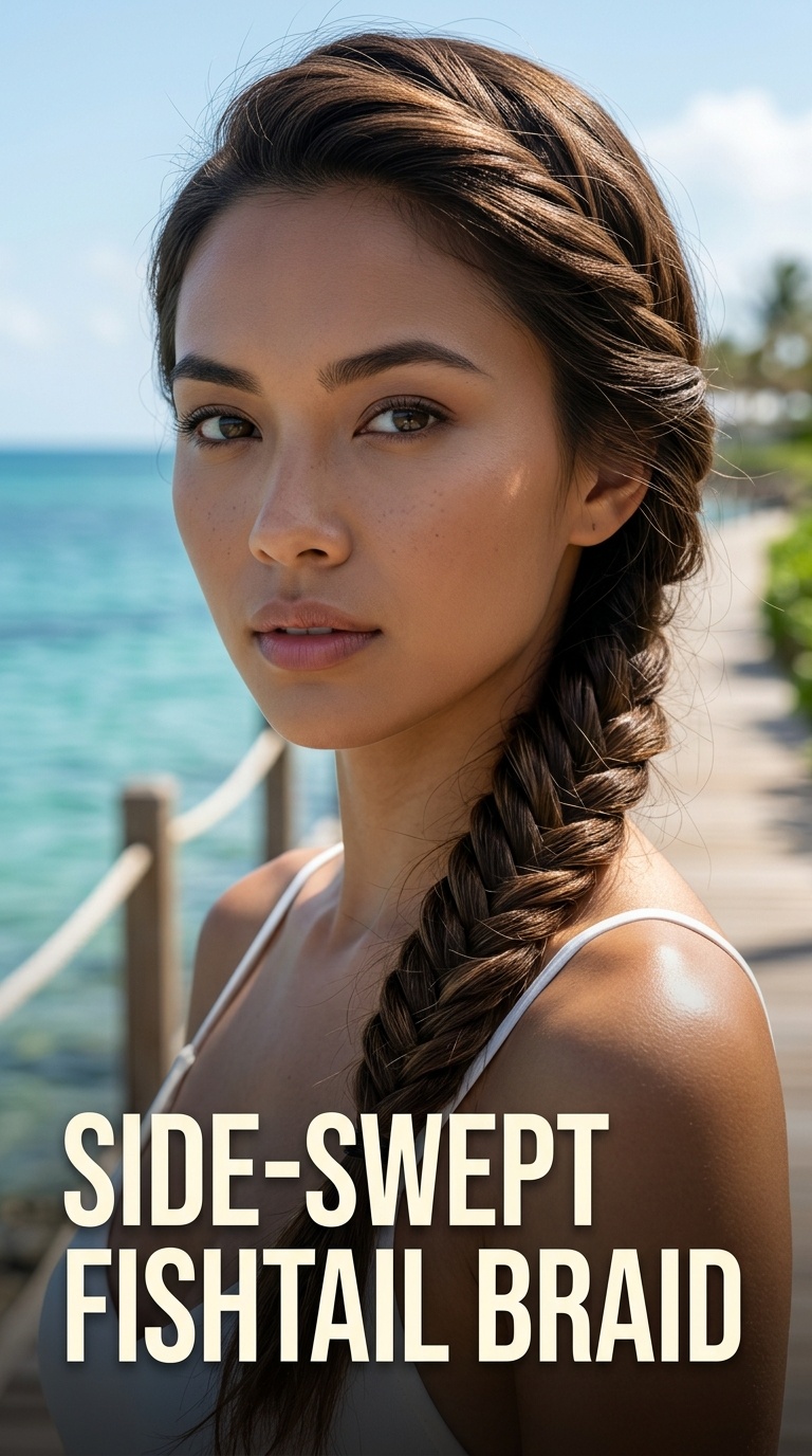 Side-Swept Fishtail Braid